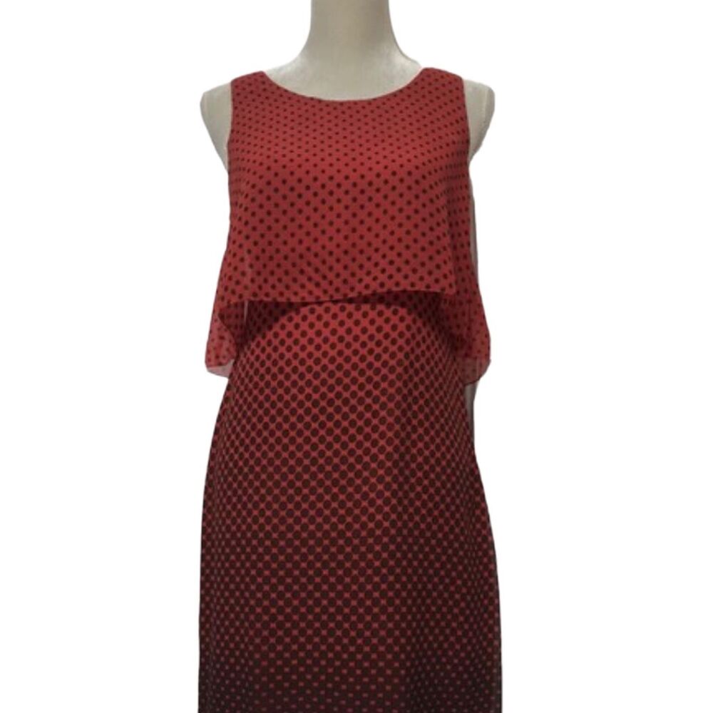 Chelsea & Violet Sleeveless Ombré Polka Dot Flyaway Dress Sz M